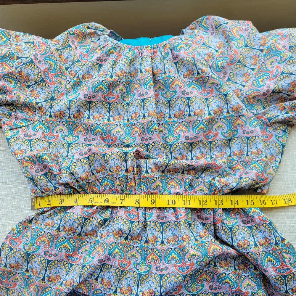New! J.CREW sz 12 Side cutout organic cotton dress in Liberty Giorgia Duke NWT - Picture 5 of 12